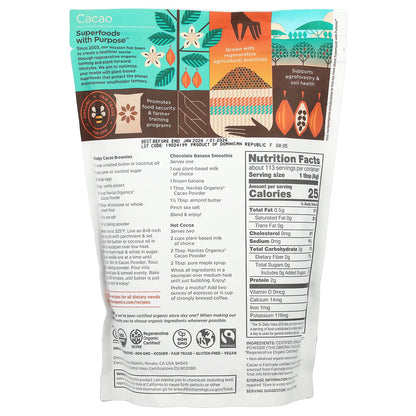 Navitas Organics, Organic Cacao Powder, Unsweetened, 24 oz (680 g)