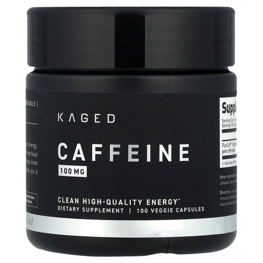 Kaged, Caffeine, 100 mg, 100 Veggie Capsules