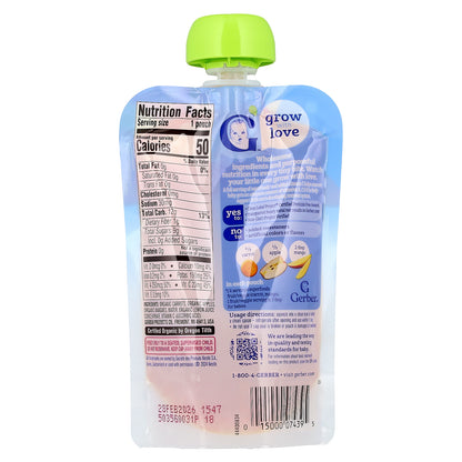 Gerber, Organic Puree, 2nd Foods®, Carrot Apple Mango, 3.5 oz (99 g)