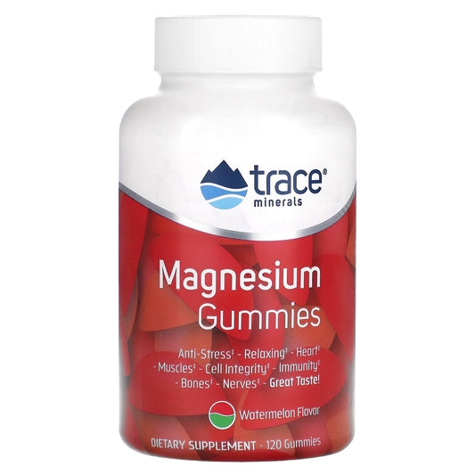 Trace, Magnesium Gummies, Watermelon, 120 Gummies