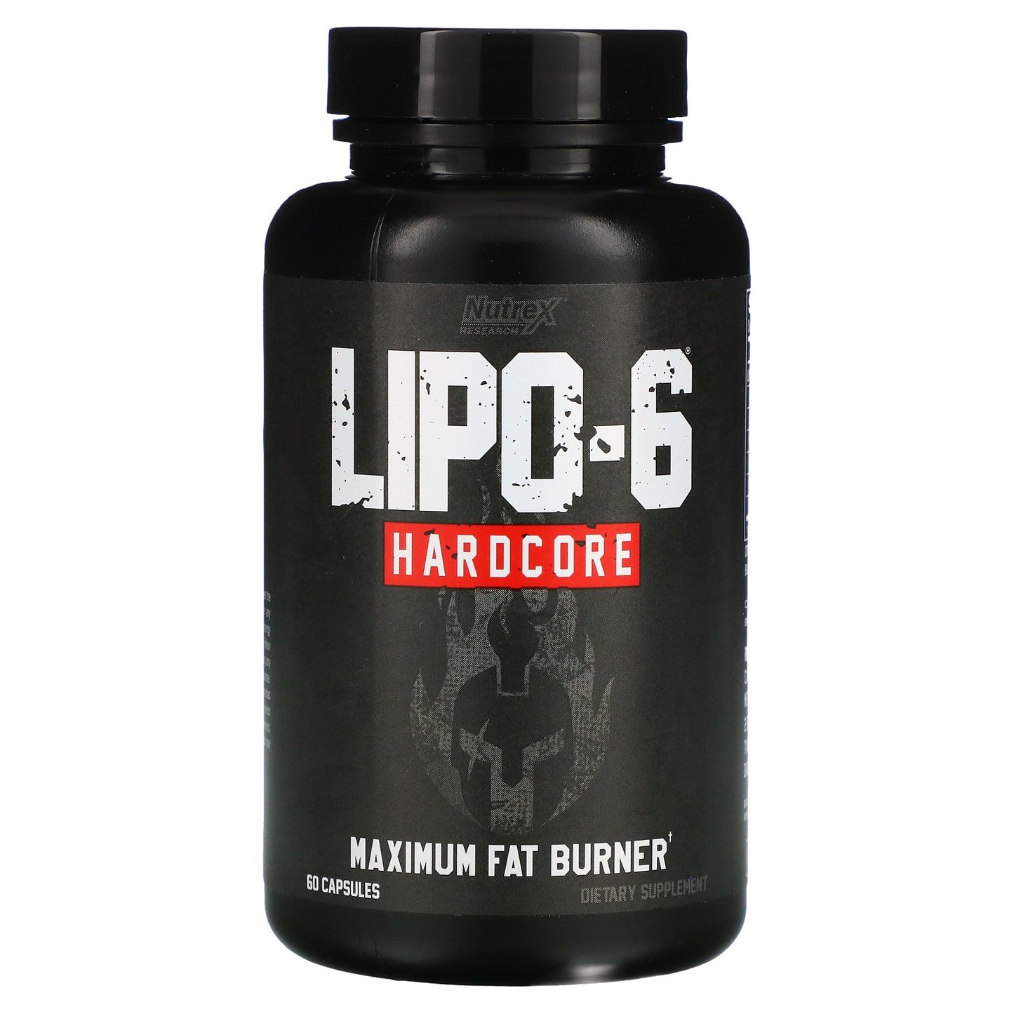 Nutrex Research, LIPO-6, Hardcore, Maximum Strength, 60 Capsules