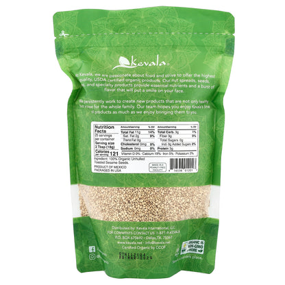 Kevala, Organic Toasted Sesame Seeds, Unhulled, 16 oz (454 g)