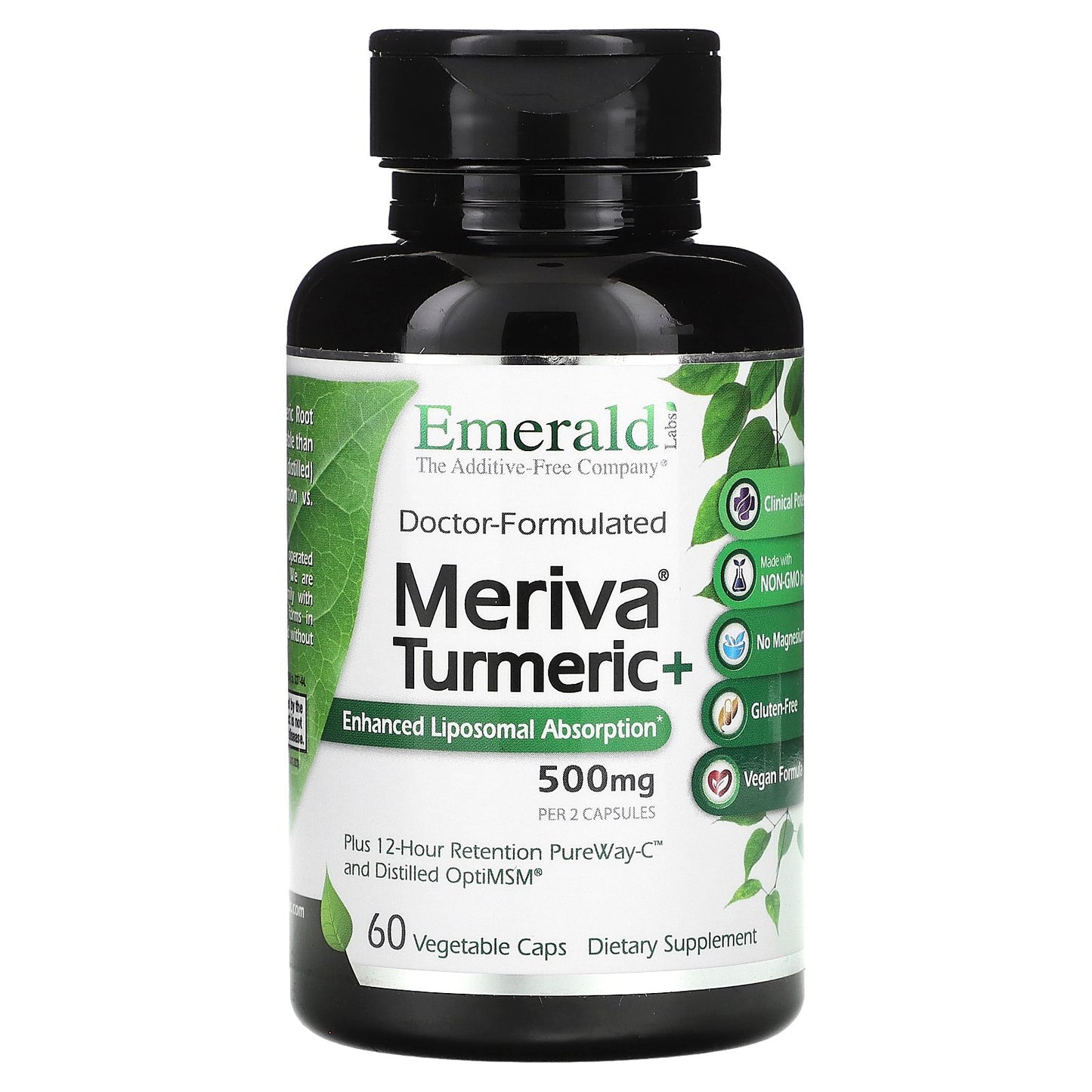 Emerald Laboratories, Meriva Turmeric +, 60 Vegetable Caps