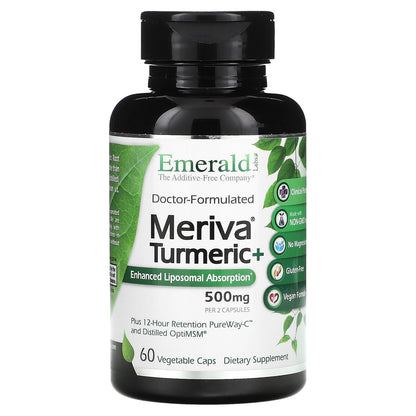 Emerald Laboratories, Meriva Turmeric +, 60 Vegetable Caps