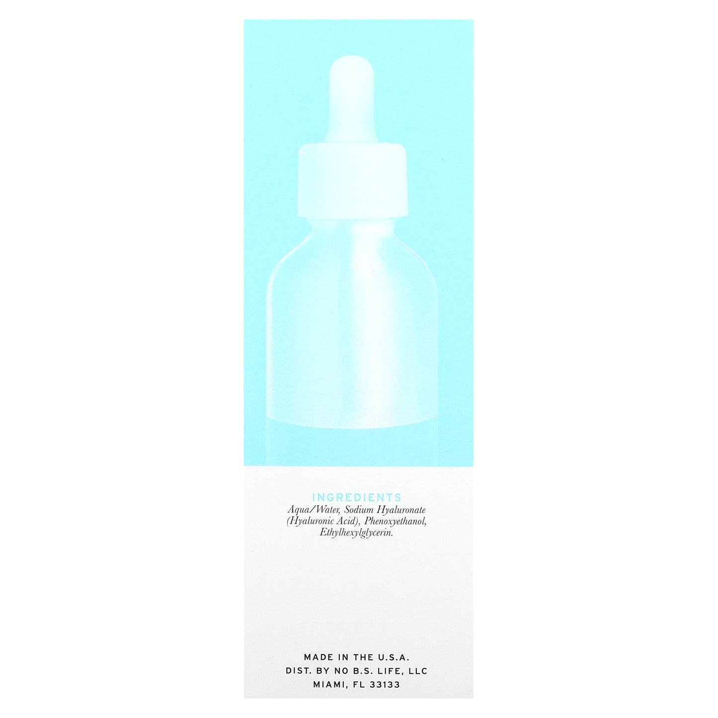 No BS Skincare, Pure Hyaluronic Serum, 1 fl oz (30 ml)