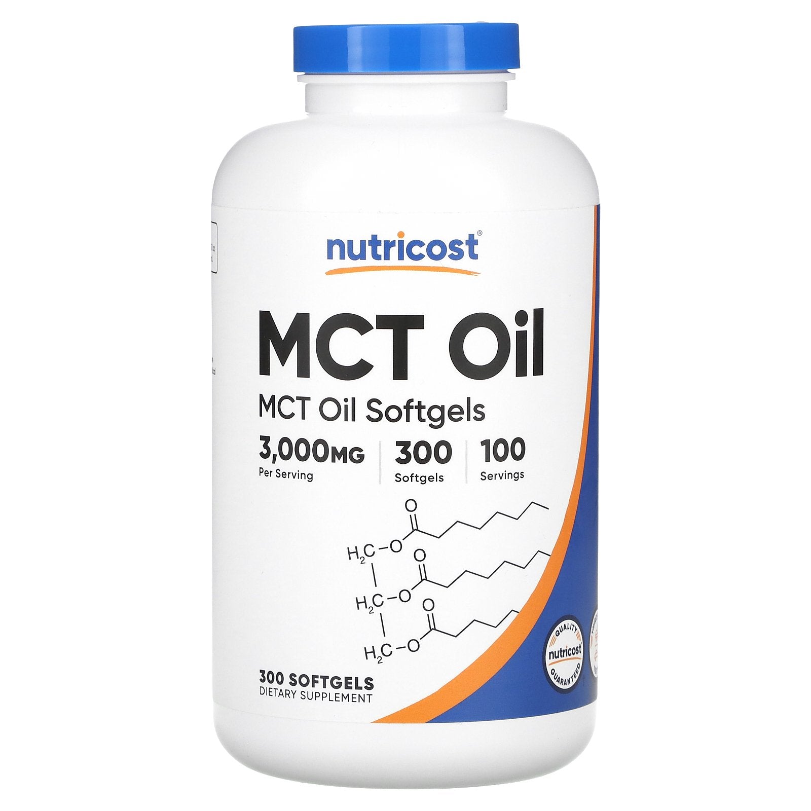 Nutricost, MCT Oil, 3,000 mg, 300 Softgels (1,000 mg per Softgel)