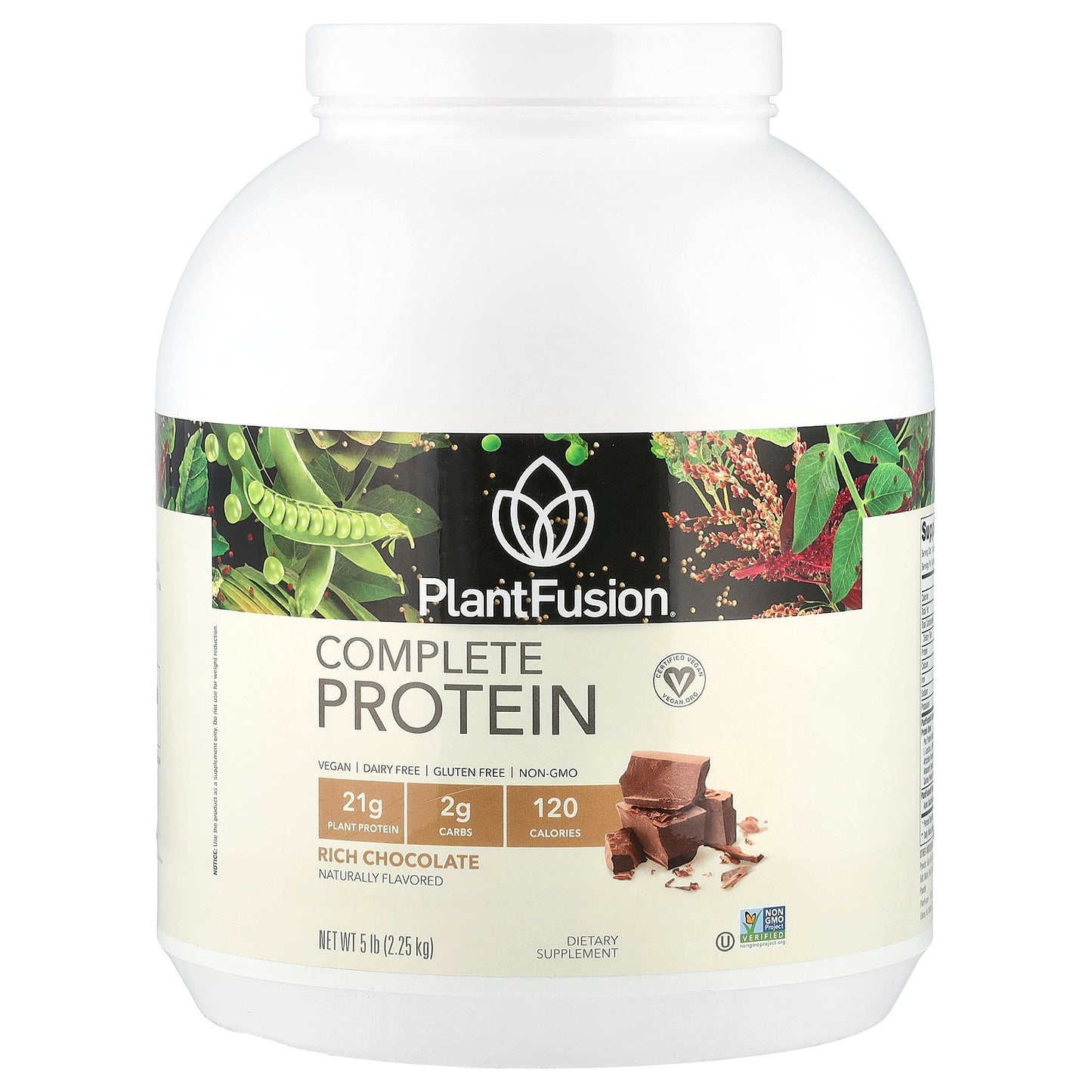PlantFusion, Complete Protein, Rich Chocolate, 5 lb (2.25 kg)