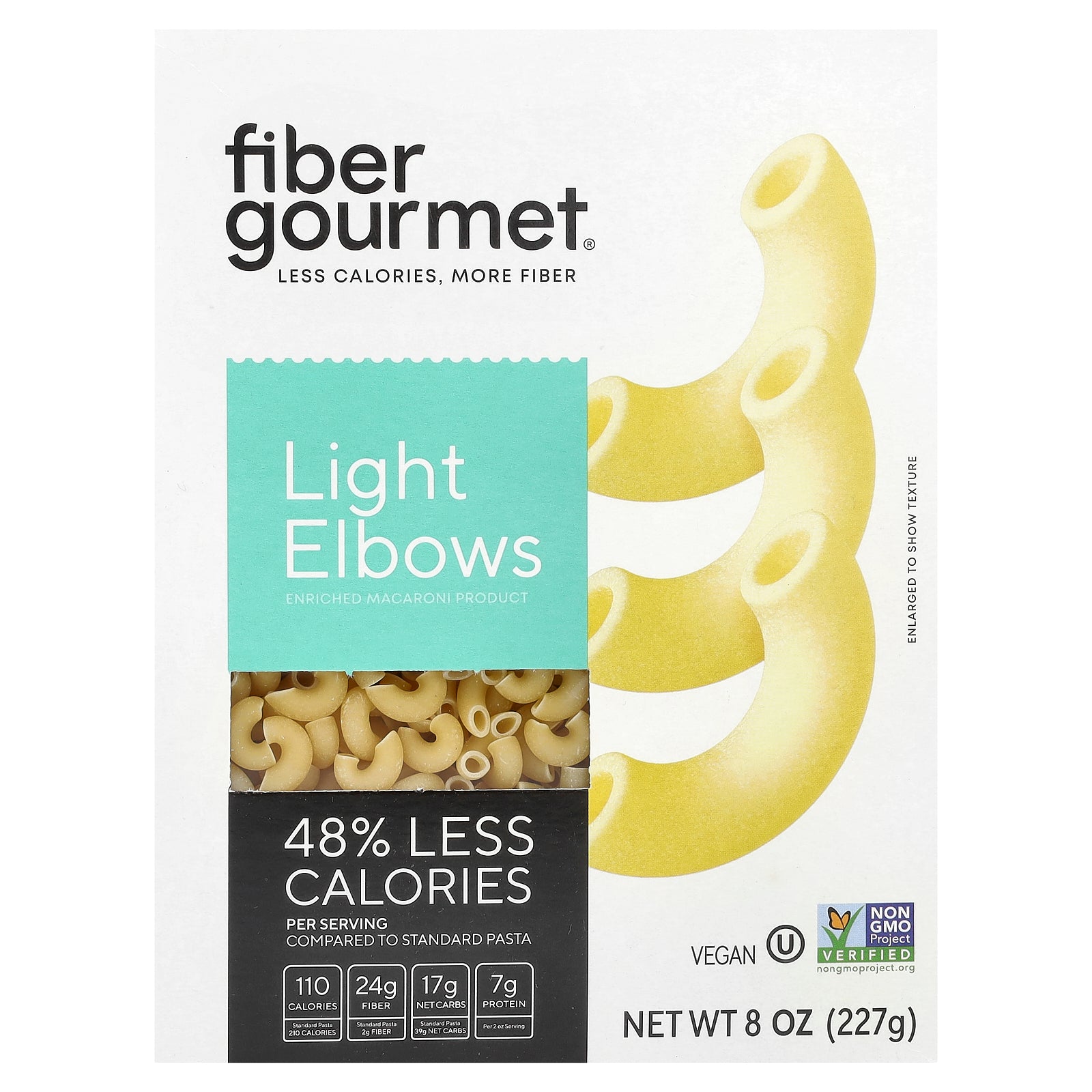 Fiber Gourmet, Light Elbows, 8 oz (227 g)