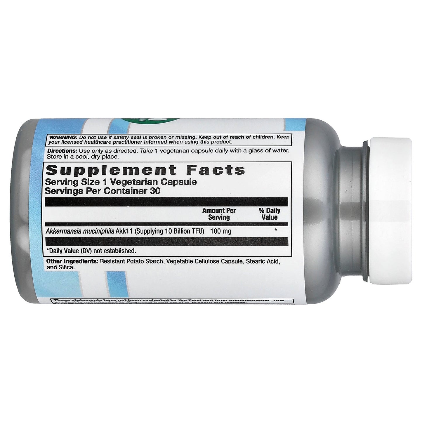 Nutra BioGenesis, Akkermansia Postbiotic, 100 mg (10 Billion TFU), 30 Vegetarian Capsules