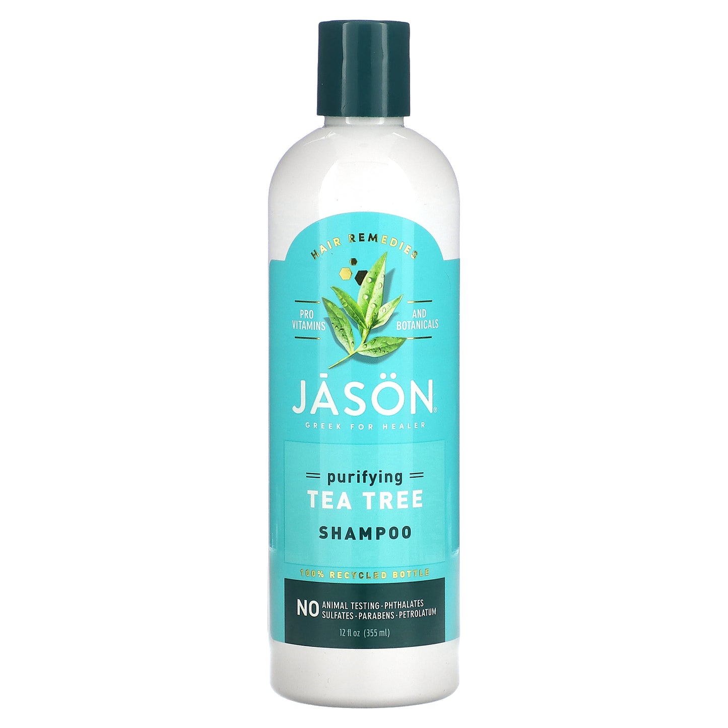 Jason Natural, Hair Remedies, Purifying Tea Tree Shampoo, 12 fl oz (355 ml)