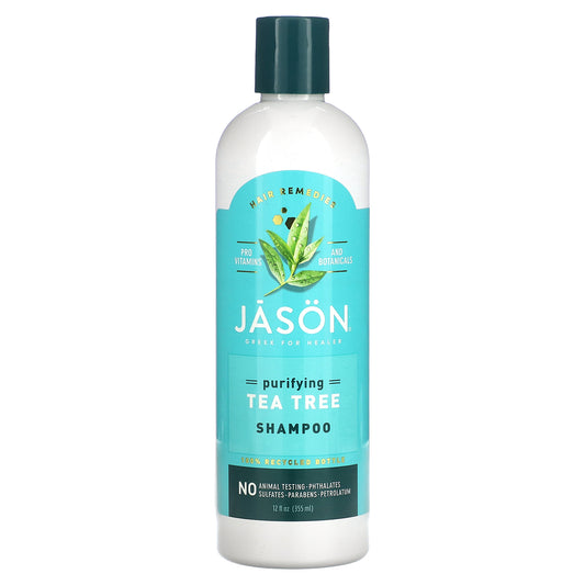 Jason Natural, Hair Remedies, Purifying Tea Tree Shampoo, 12 fl oz (355 ml)