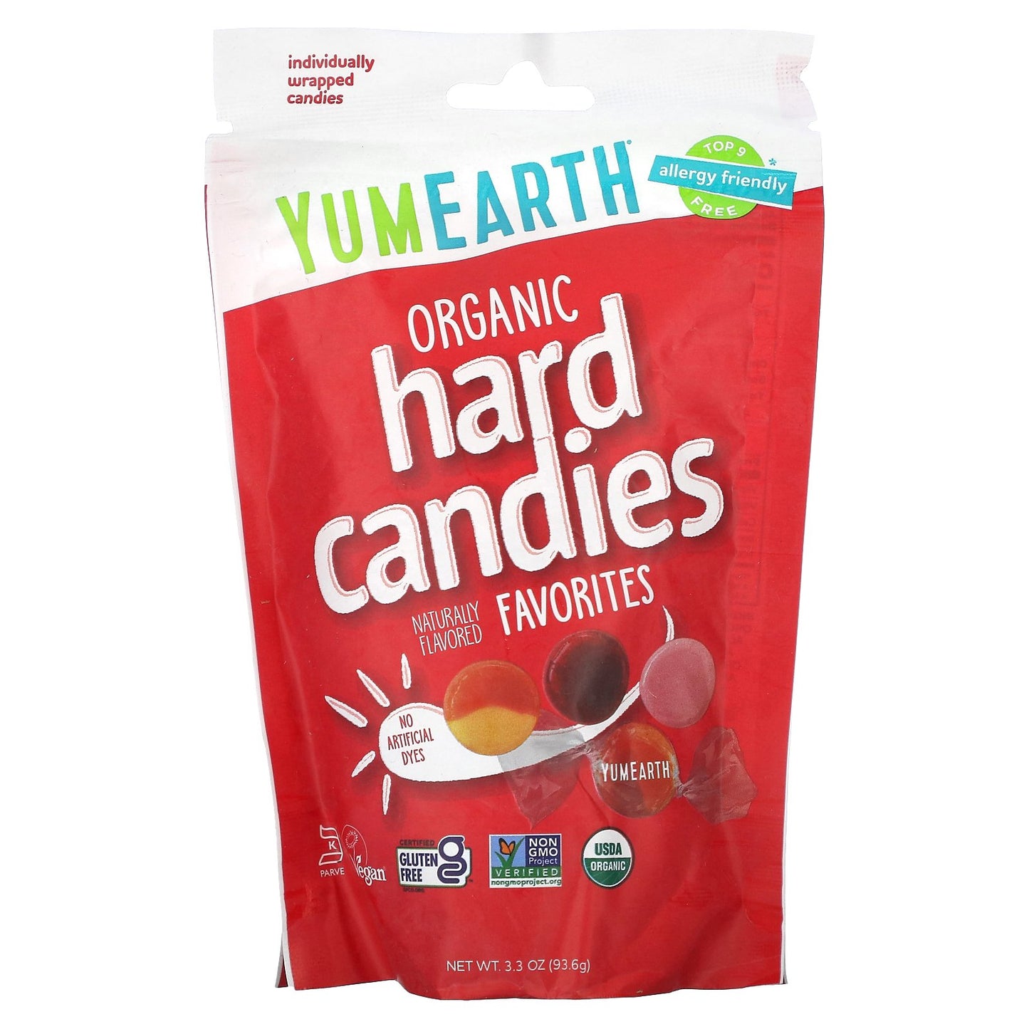 YumEarth, Organic Hard Candies, Favorites, 3.3 oz (93.6 g)