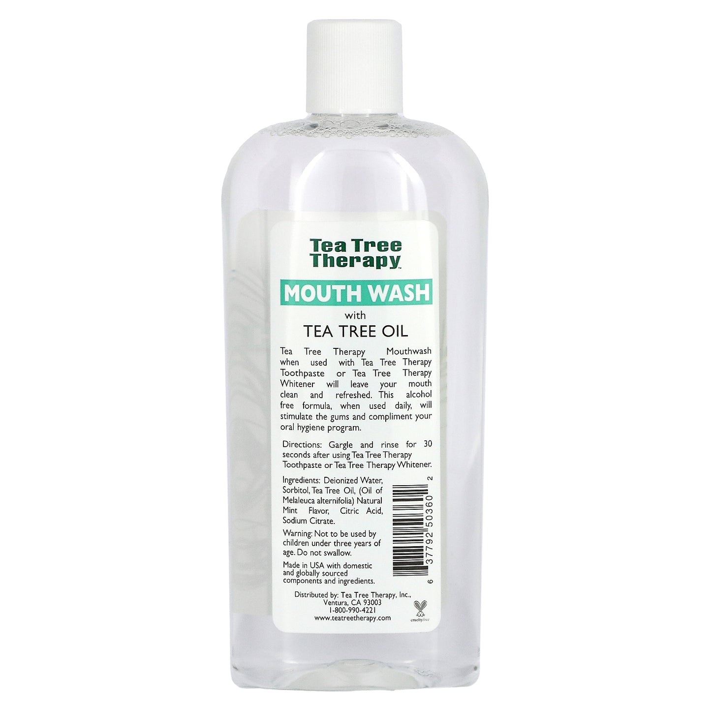 Tea Tree Therapy, Tea Tree Oil Mouthwash, Natural Fresh Flavor, 12 fl oz (354 ml)