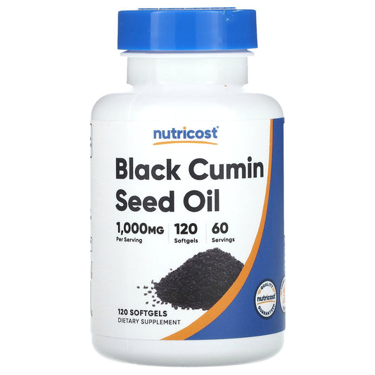 Nutricost, Black Cumin Seed Oil, 120 Softgels (500 mg per Softgel)