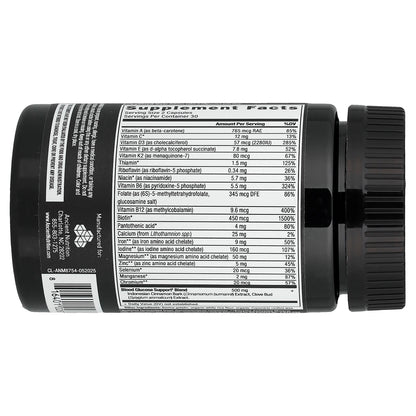 Ancient Nutrition, Blood Sugar Support Multivitamin, 60 Capsules