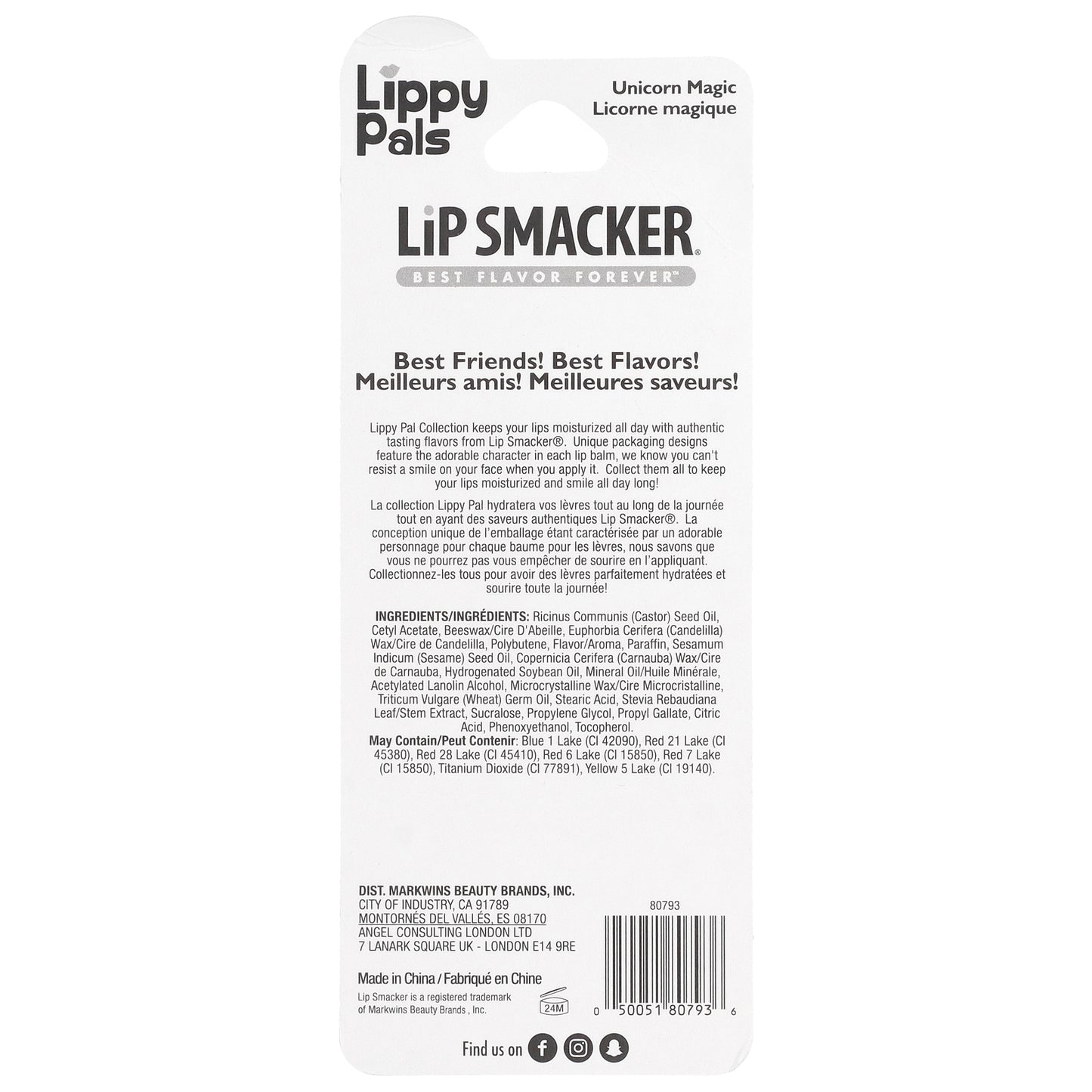 Lip Smacker, Lippy Pals Balm, Unicorn Magic, 0.14 oz (4 g)