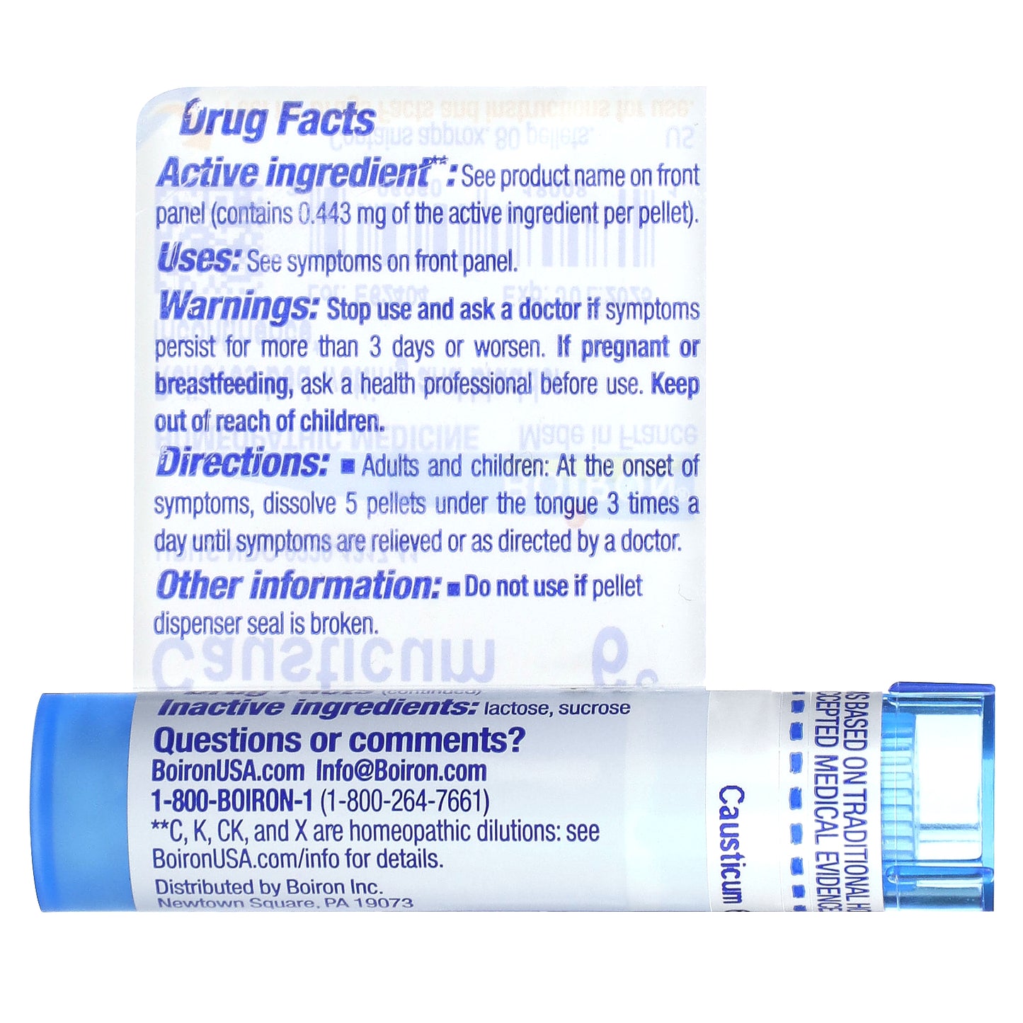 Boiron, Causticum, 6C, Incontinence Support, Approx 80 Pellets