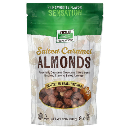 NOW Foods, Almonds, Salted Caramel, 12 oz (340 g)