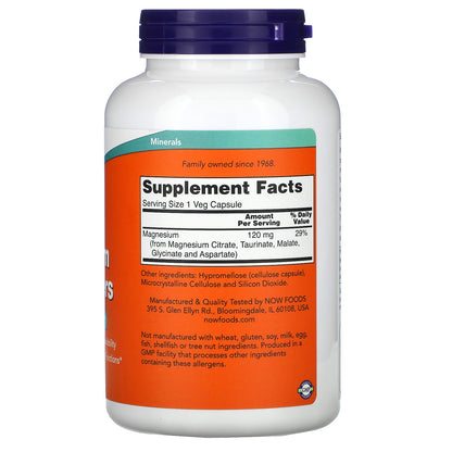 NOW Foods, Magnesium Transporters, 180 Veg Capsules