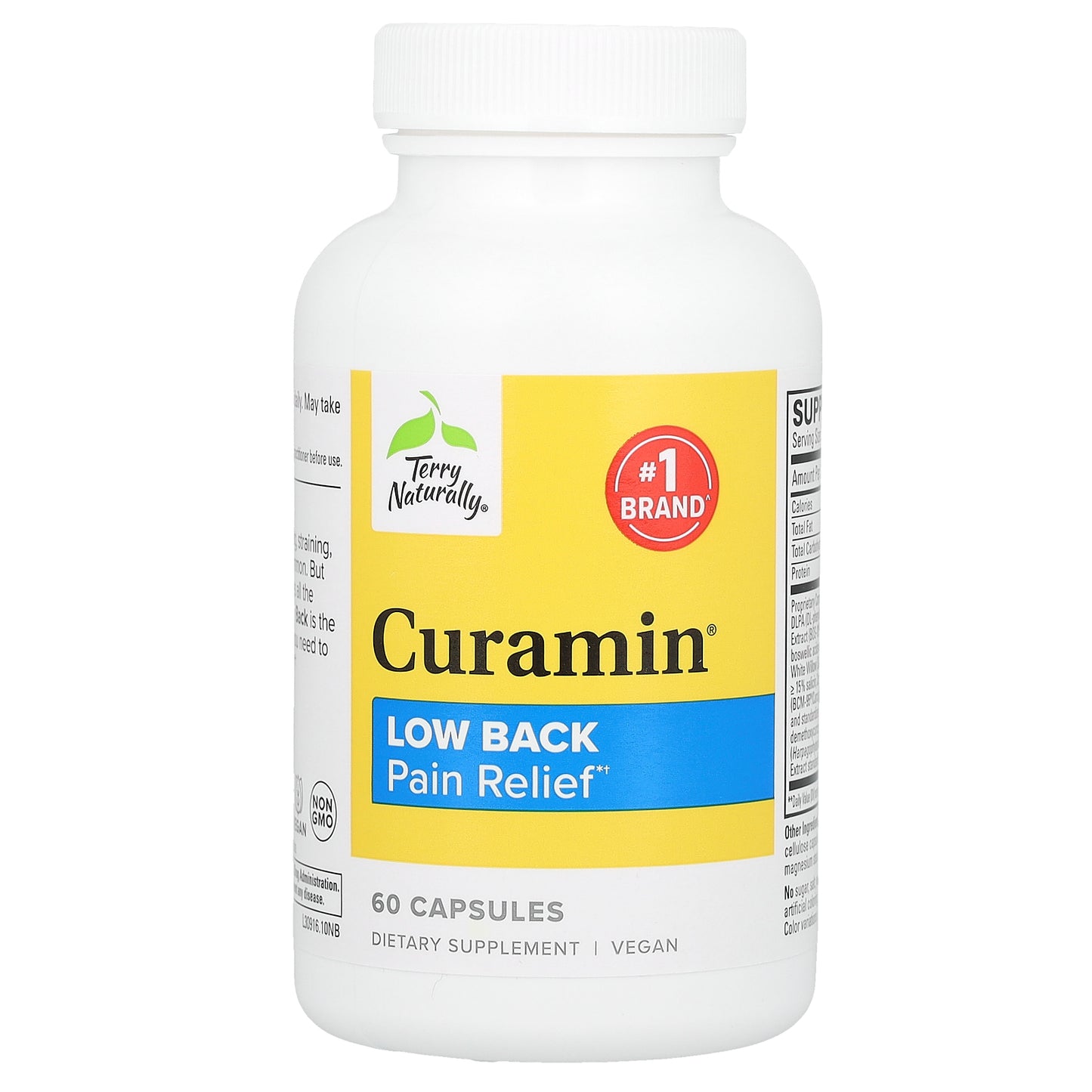 Terry Naturally, Curamin, Low Back Pain Relief, 60 Capsules