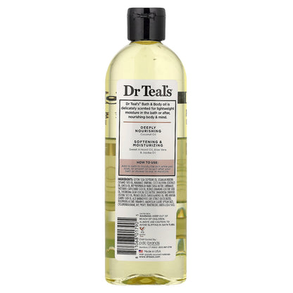Dr. Teal's, Moisturizing Bath & Body Oil, Coconut Oil & Essential Oils, 8.8 fl oz (260 ml)