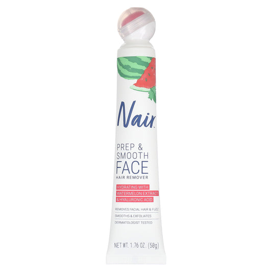 Nair, Hair Remover, Prep & Smooth Face, 1.76 oz (50 g)