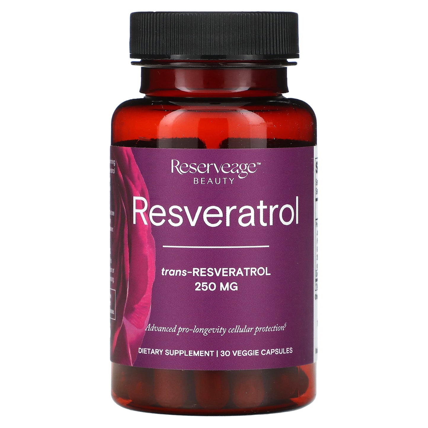 Reserveage Beauty, Resveratrol, 250 mg, 30 Veggie Capsules