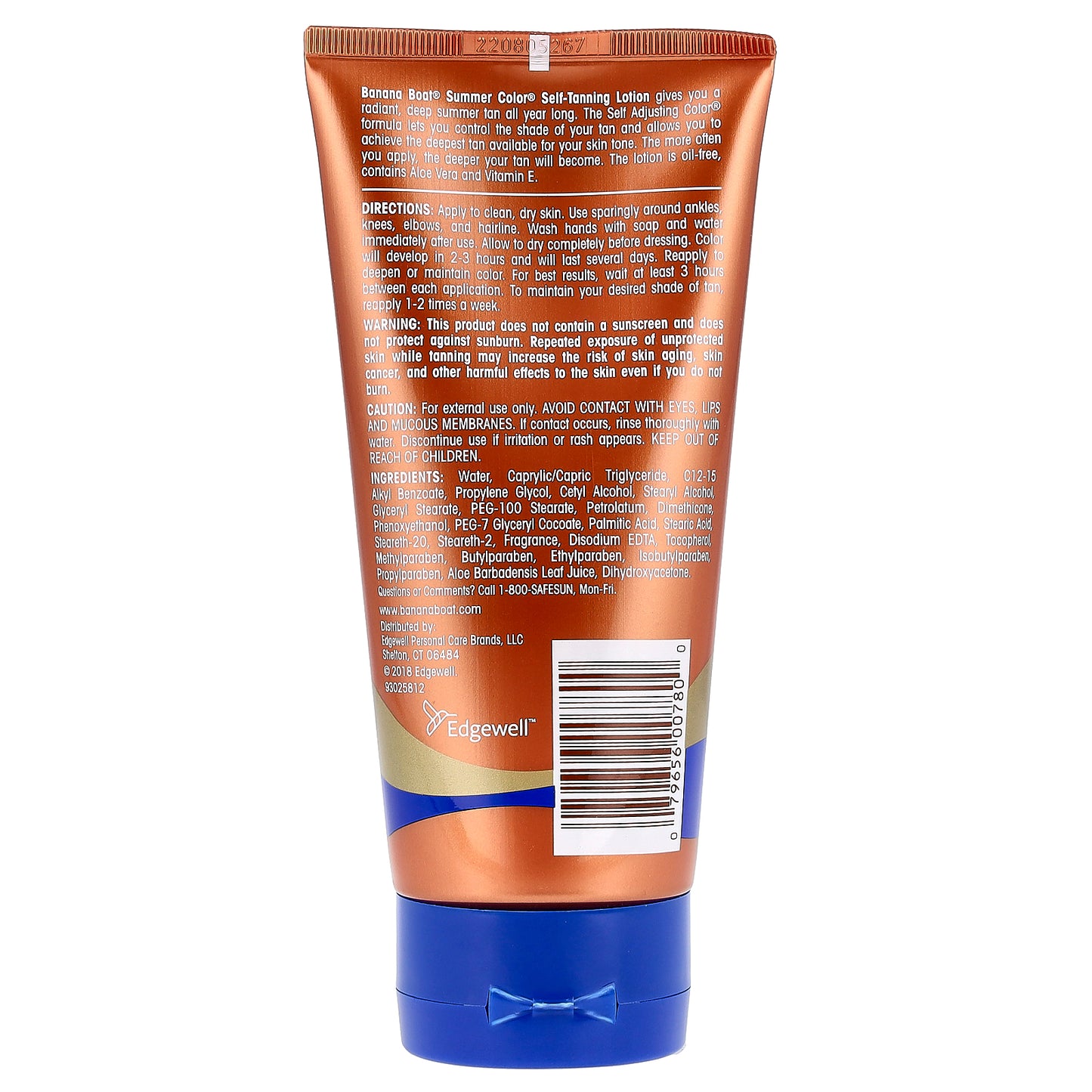 Banana Boat, Summer Color®, Self Tanning Lotion, Light Medium Color, 6 fl oz (177 ml)