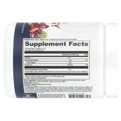 Ancient Nutrition, Clean Energy, Strawberry Kiwi, 4.3 oz (121.8 g)