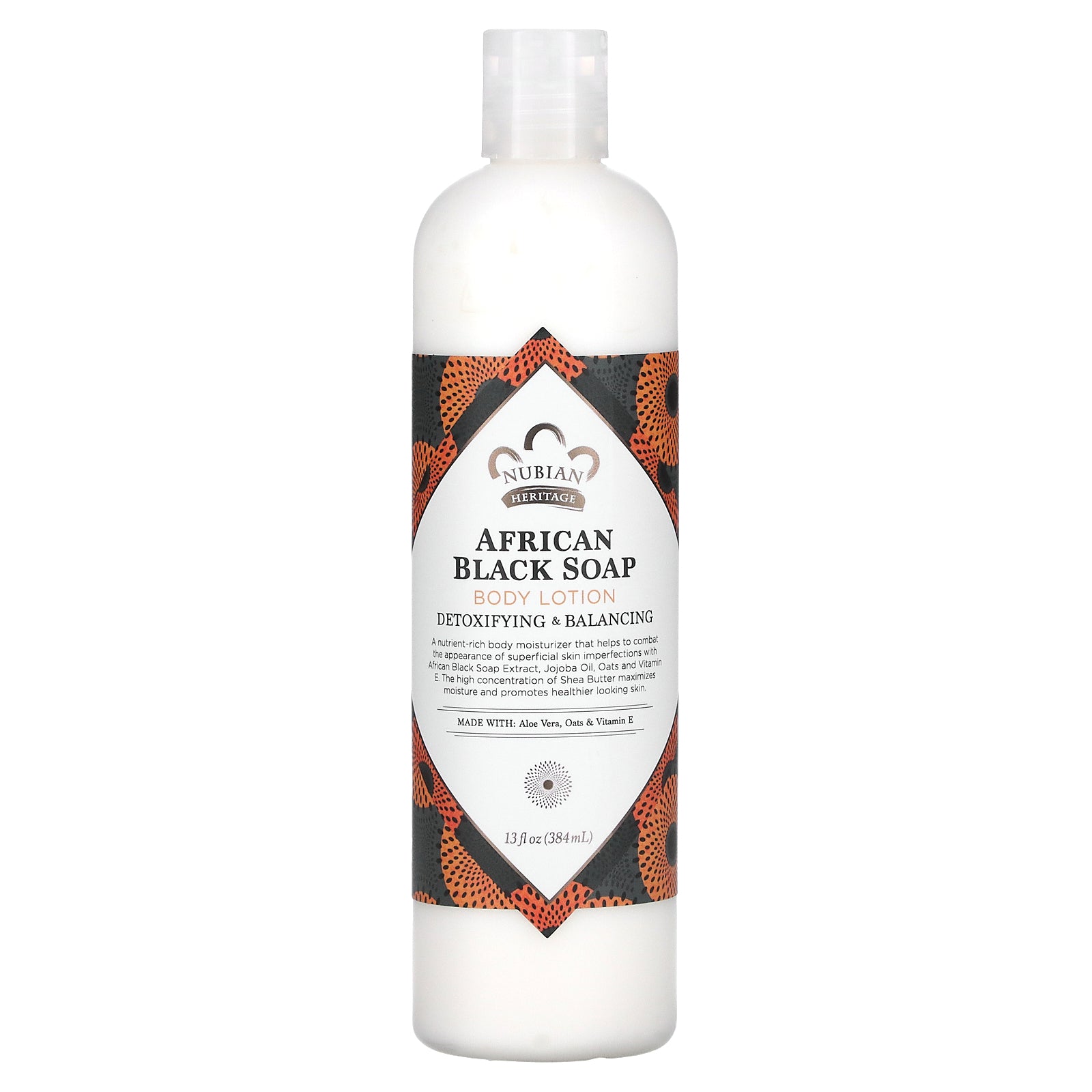 Nubian Heritage, Body Lotion, African Black Soap, 13 fl oz (384 ml)