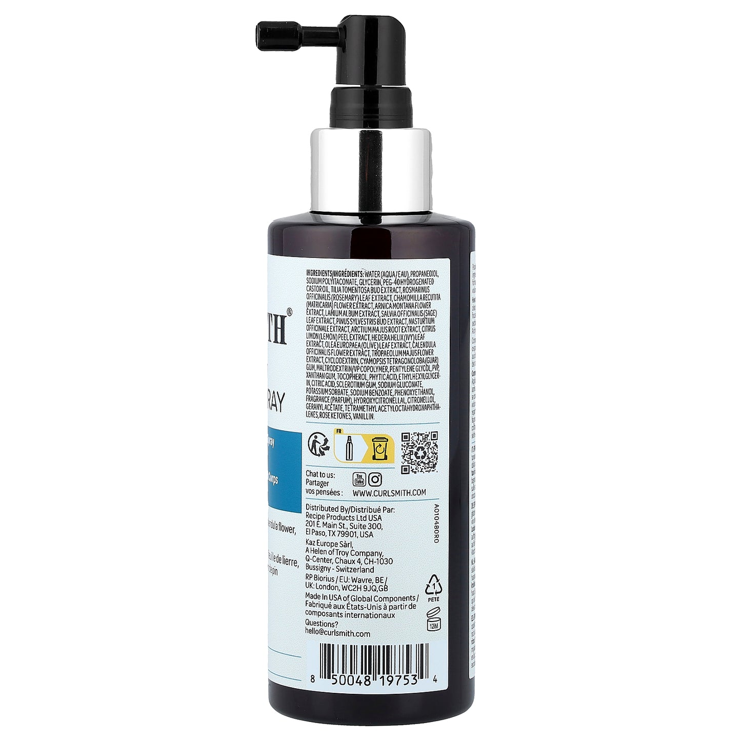 Curlsmith, Root Boost Uplifting Spray, Volume Hold, Flat Curls, 6 fl oz (177 ml)