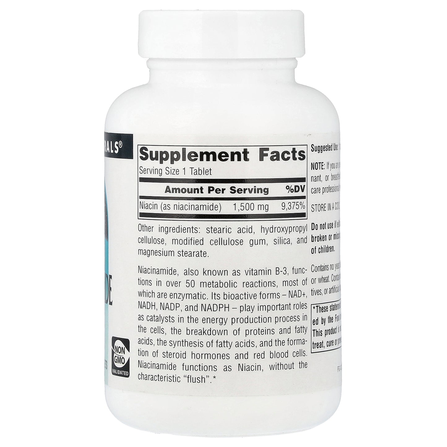 Source Naturals, Niacinamide B-3, 1,500 mg, 50 Tablets