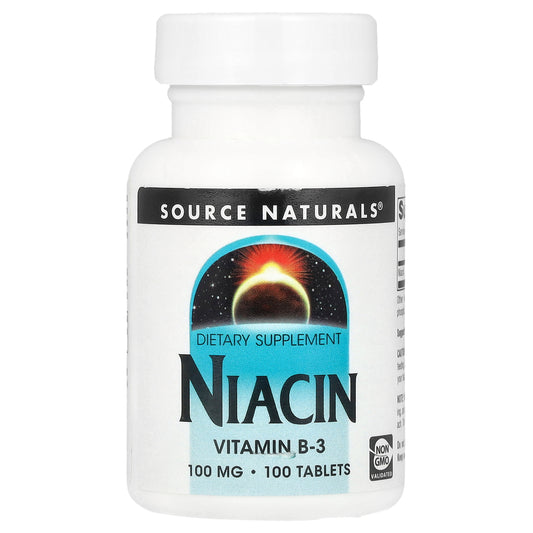 Source Naturals, Niacin, 100 mg, 100 Tablets