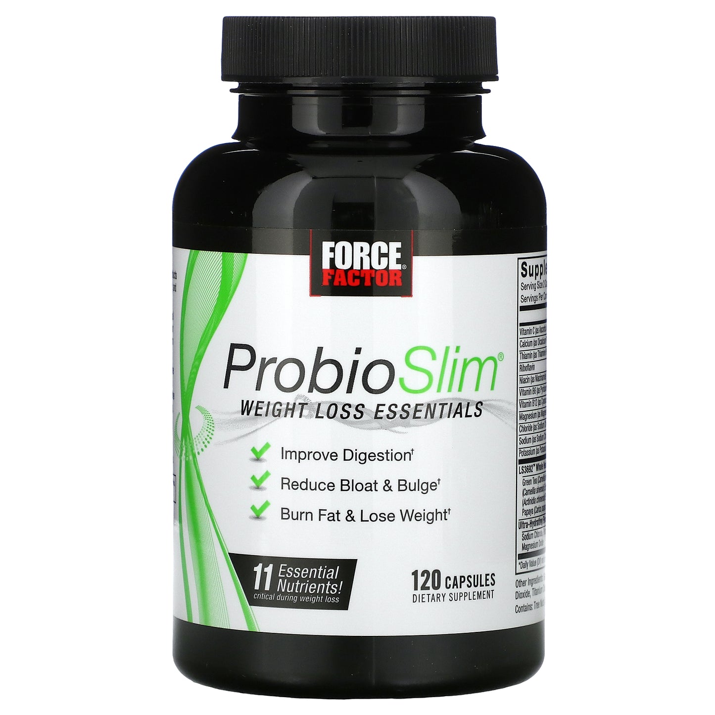 Force Factor, ProbioSlim®, Weight Loss Essentials, 120 Vegetable Capsules