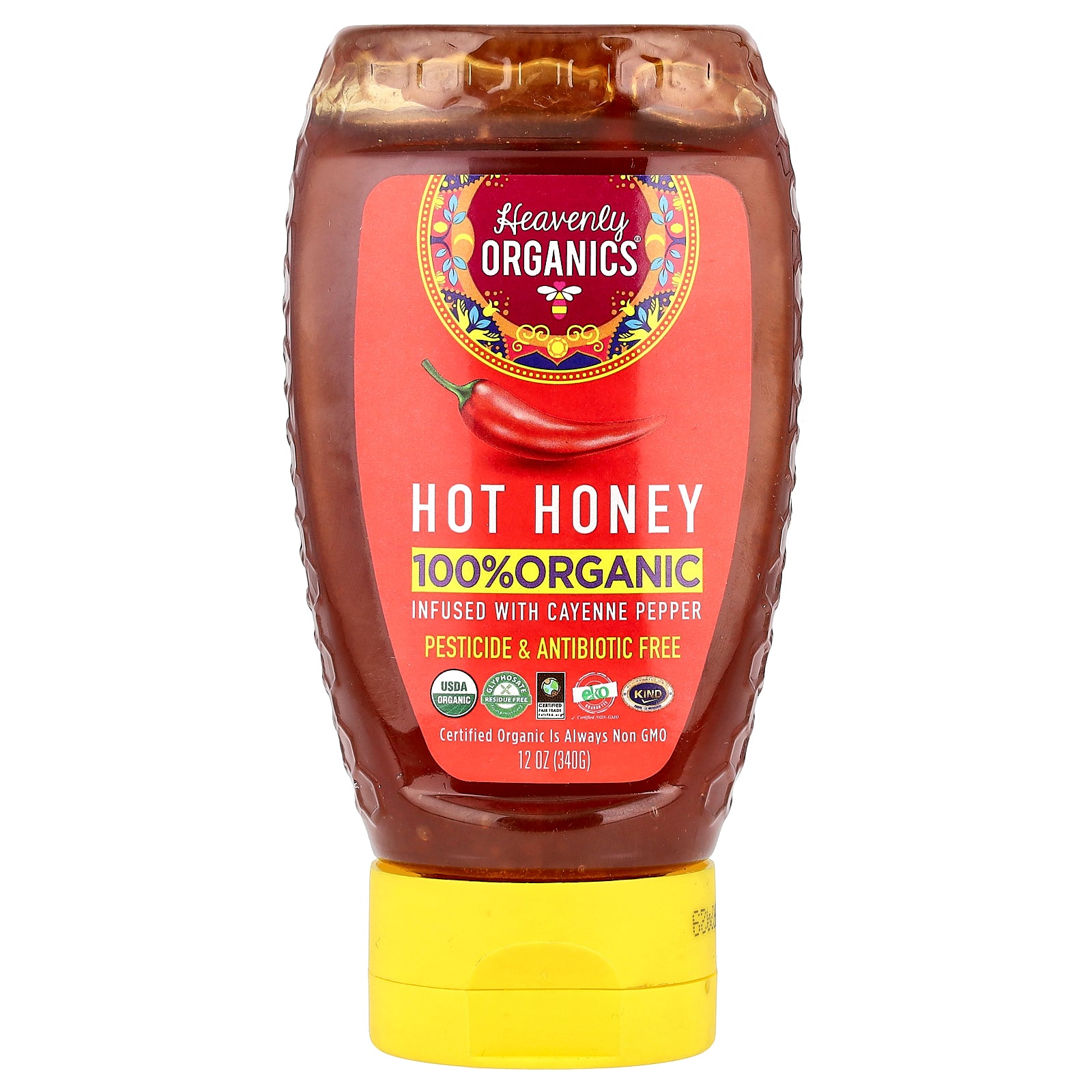 Heavenly Organics, 100% Organic Hot Honey, 12 oz (340 g)