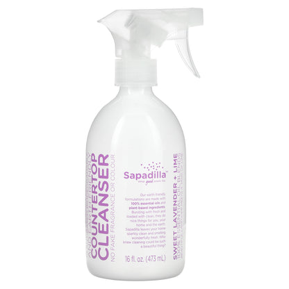 Sapadilla, Countertop Cleanser, Sweet Lavender + Lime, 16 fl oz (473 ml)