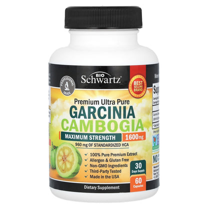 BioSchwartz, Garcina Cambogia, Maximum Strength, 60 Capsules (800 mg per Capsule)