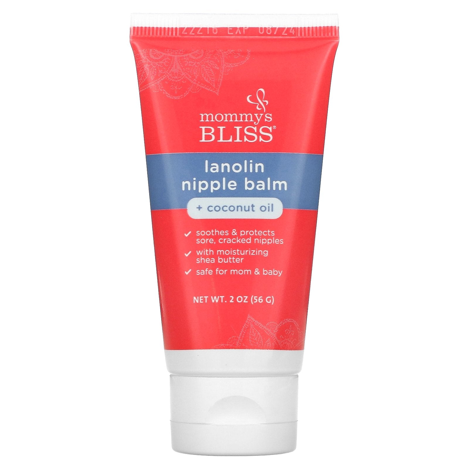 Mommy's Bliss, Lanolin Nipple Balm + Coconut Oil, 2 oz (56 g)