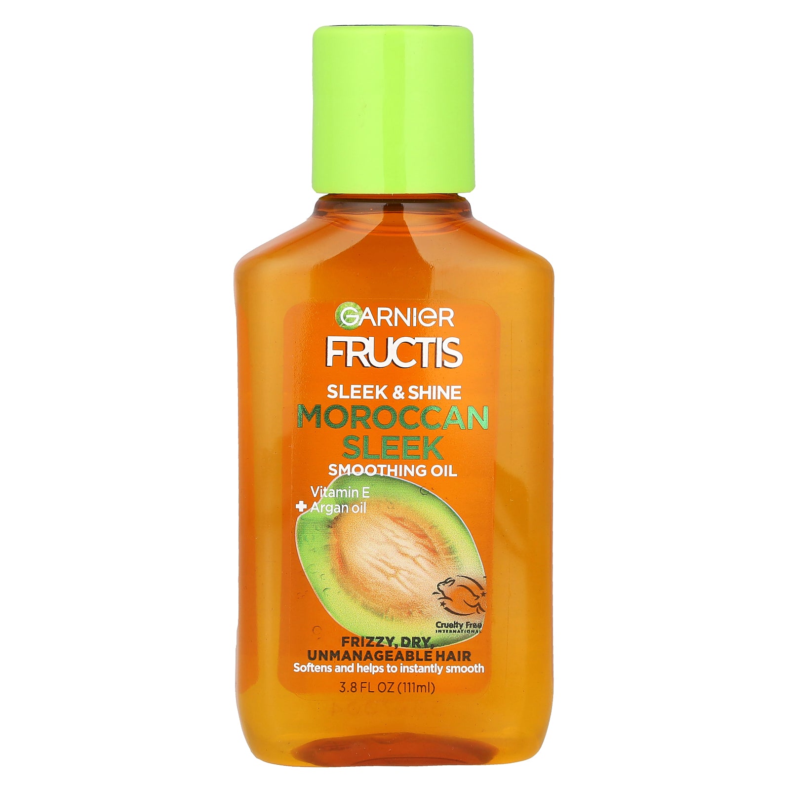 Garnier, Fructis, Sleek & Shine, Moroccan Sleek Smoothing Oil, 3.8 fl oz (111 ml)