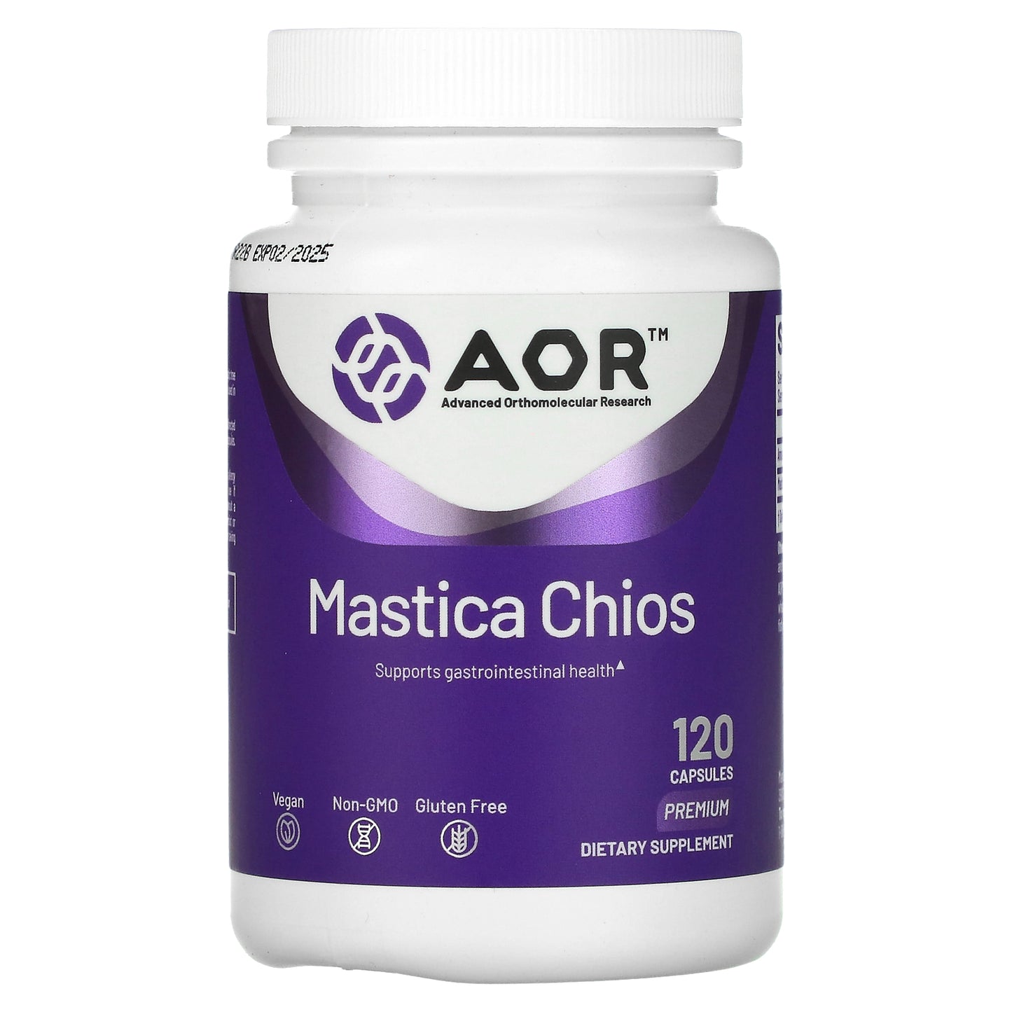 Advanced Orthomolecular Research AOR, Mastica Chios, 400 mg , 120 Capsules