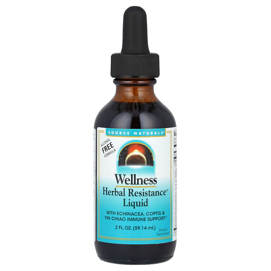 Source Naturals, Wellness, Herbal Resistance™ Liquid, Alcohol Free, 2 fl oz (59.14 ml)