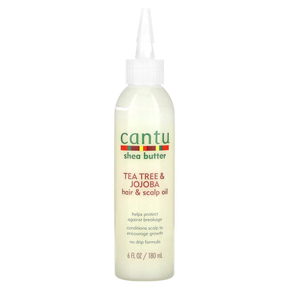 Cantu, Shea Butter, Tea Tree & Jojoba Hair & Scalp Oil, 6 fl oz (180 ml)