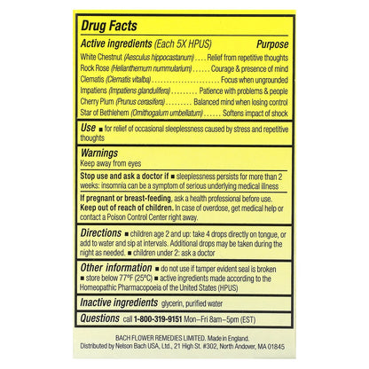 Bach, Kids, Rescue Sleep Dropper, Ages 2 & Up, Alcohol-Free, 0.35 fl oz (10 ml)