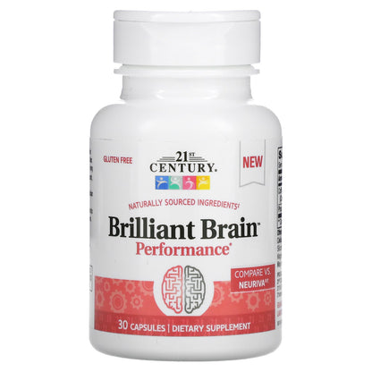 21st Century, Brilliant Brain Performance, 30 Capsules