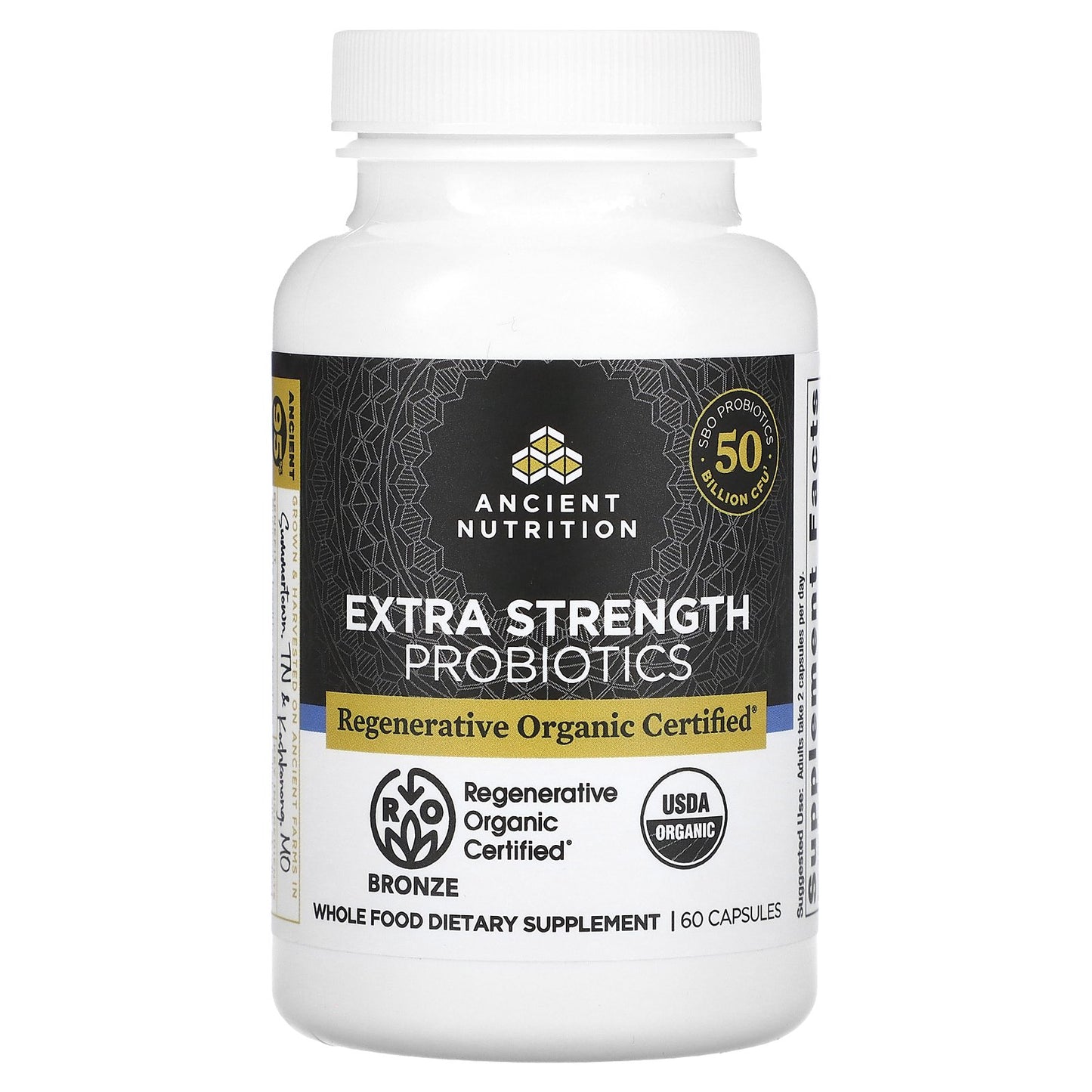 Ancient Nutrition, Extra Strength Probiotics, 25 Billion CFU, 60 Capsules