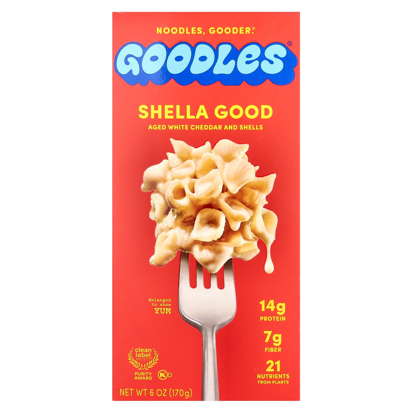 Goodles, Shella Good, Aged White Cheddar and Shells, 6 oz (170 g)