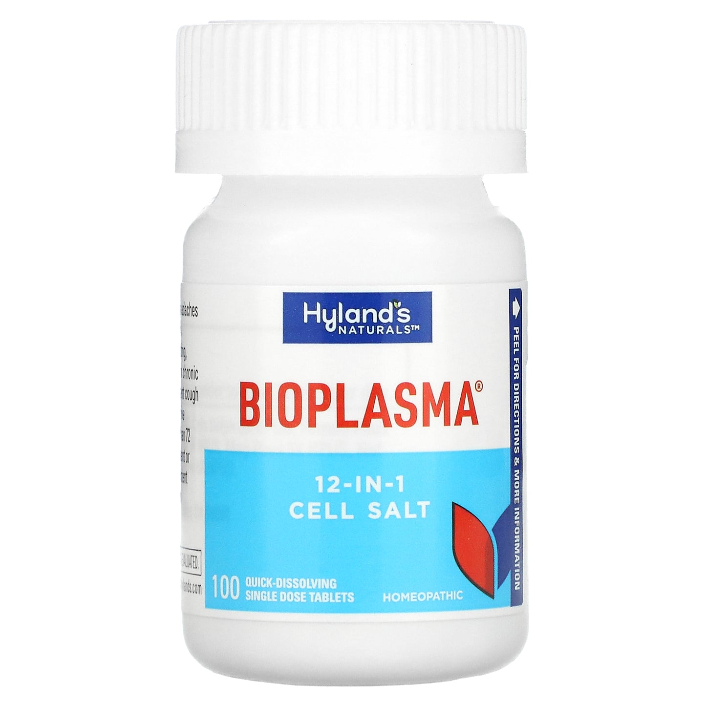 Hyland's Naturals, Bioplasma, 12-In-1 Cell Salt, 100 Quick-Dissolving Single Tablet Doses