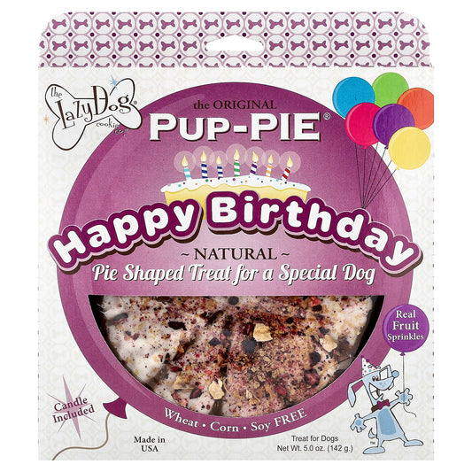 Lazy Dog Cookie, Pup-Pie®, Treat For Dogs, Happy Birthday For A Special Dog, 5 oz (142 g)