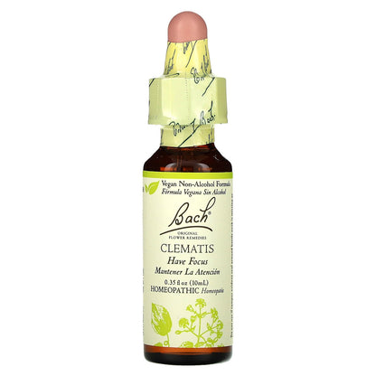 Bach, Original Flower Remedies, Clematis, 0.35 fl oz (10 ml)