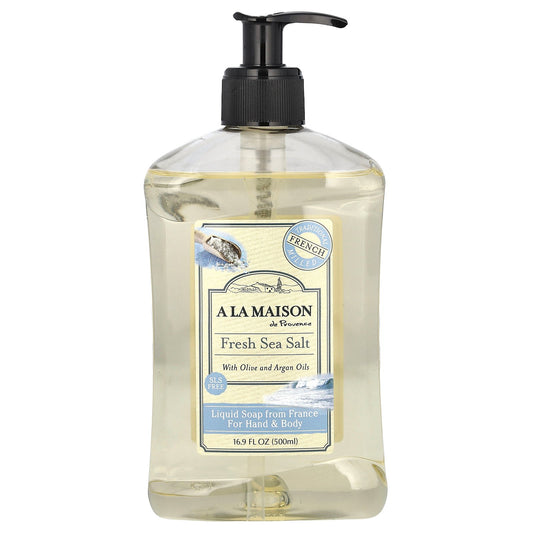 A La Maison de Provence, Liquid Soap For Hand & Body, Fresh Sea Salt, 16.9 fl oz (500 ml)